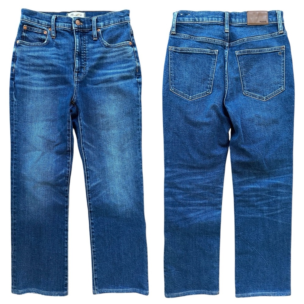 Madewell "Slim Demi Boot" Medium Wash Zipper Fly Jeans Size 26